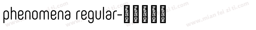 phenomena regular字体转换